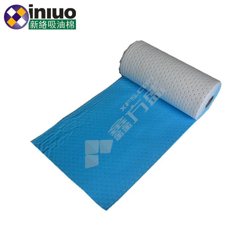 新络 防渗漏耐磨防漏吸油棉 PS2352LM80cm×30m×2mm_x000D_ (白色+蓝膜) 1卷/箱