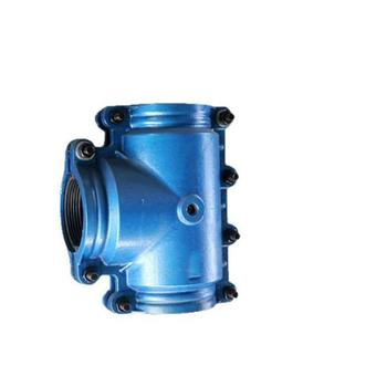 铸铁哈夫节三通 DN80*DN50/蓝色