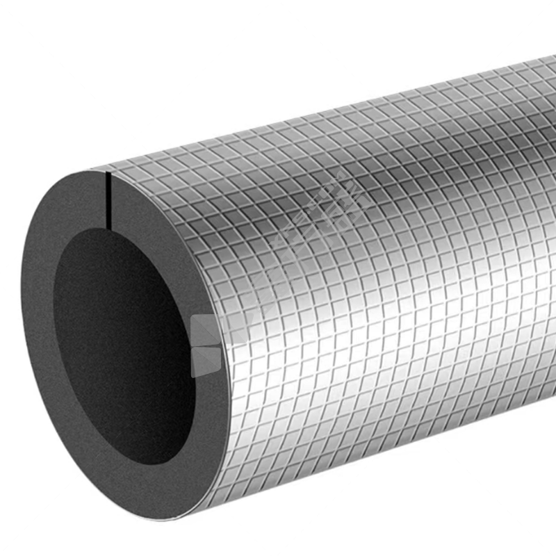新橡塑 B2级 普通 带铝箔橡塑海绵管壳 18mm