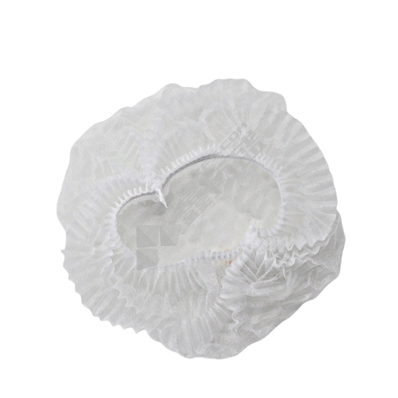 添盾 一次性无纺布条形码帽 TD-STQ026 （100只/包，300g，19寸双筋）白色 包