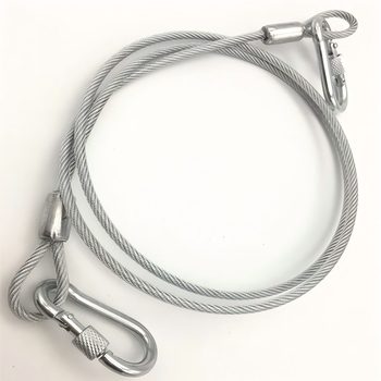 知顿 304不锈钢安全绳 包塑 两端配套锁扣；规格：ф4mm×1500mm