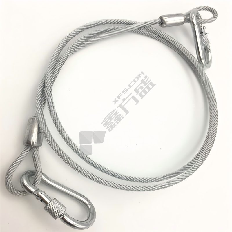 知顿 304不锈钢安全绳 包塑 两端配套锁扣；规格：ф4mm×1500mm
