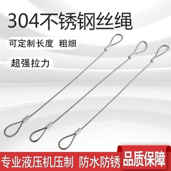 知顿 304不锈钢安全绳 包塑 两端配套锁扣；规格：ф4mm×1000mm