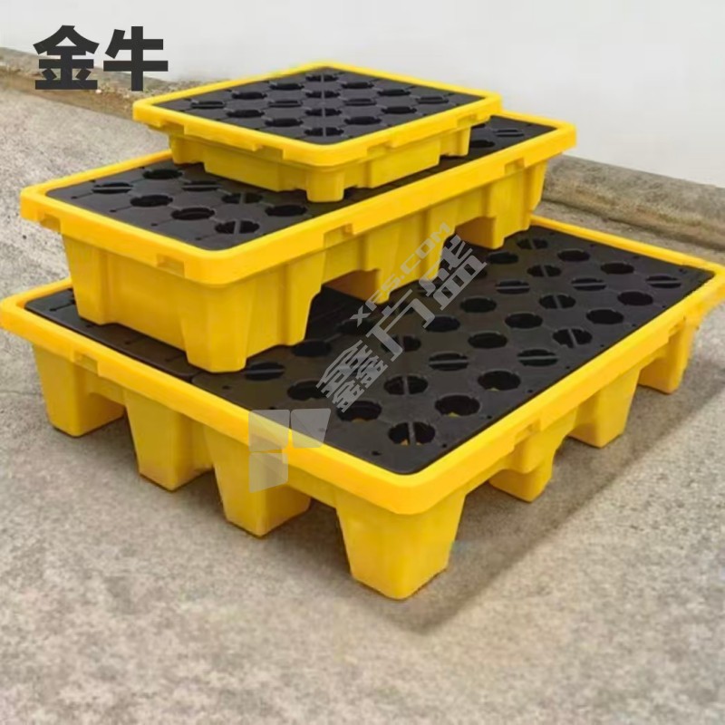 金牛 防渗透托盘 1300*1300*150 静载：3000kg 渗漏量：120L/ 32 us gal动载：1500kg