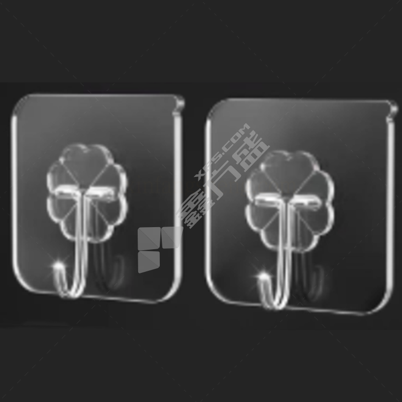 国产优品 透明无痕粘钩 6*6cm/3个