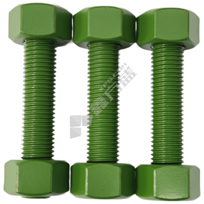 万众 HG/T20613 35CrMo 镀锌 8.8级 全螺纹螺栓带PTFE涂层 M14/80mm