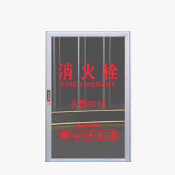 国产优品 左开明装铝合金玻璃门消火栓箱 65cm*80cm