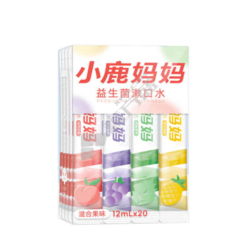 小鹿妈妈 条装漱口水 混合口味/60条装