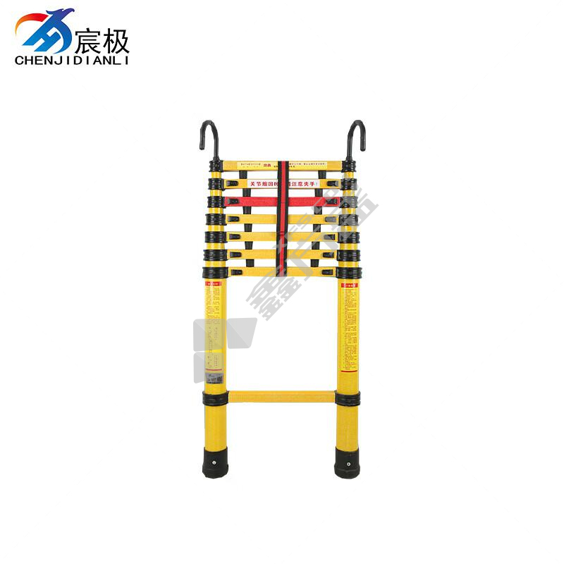 宸极 伸缩鱼竿梯 CH-JYGT25 带勾玻璃钢伸缩鱼竿梯0.88-2.5米载重150KG