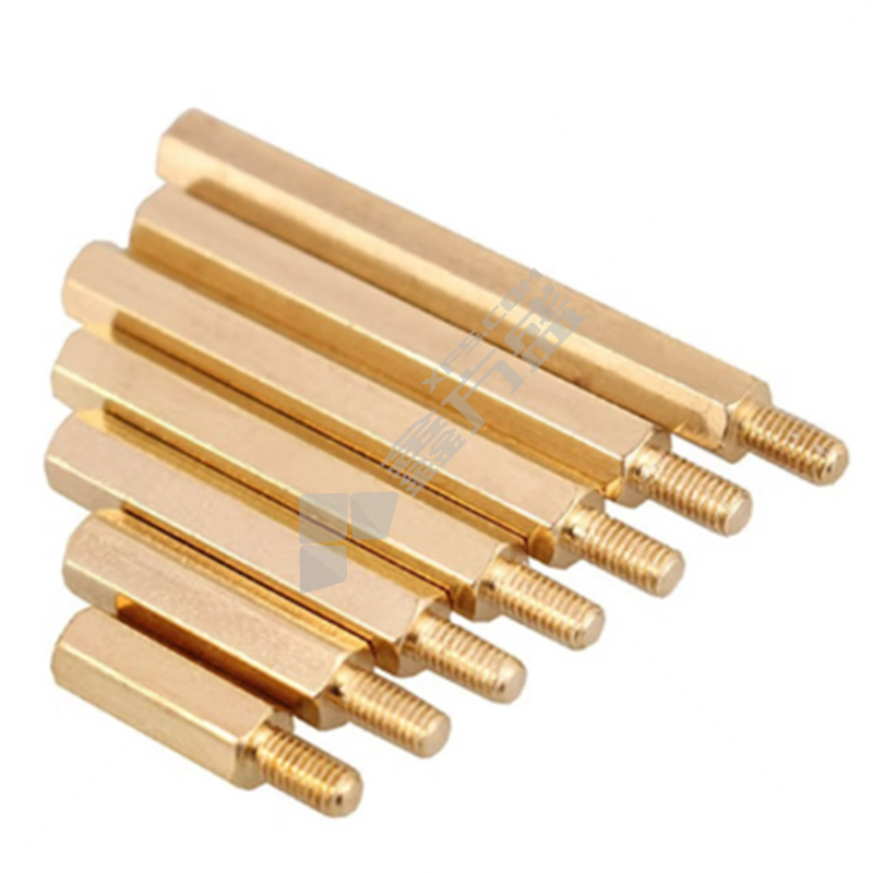 固万基 铜 单通六角螺柱 M2/8mm+5mm