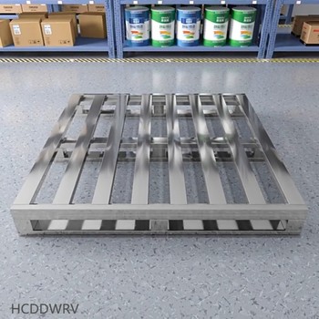 HCDDWRV 叉车用不锈钢托盘 201不锈钢，长800*宽600*高125mm，承重1吨，四面进叉