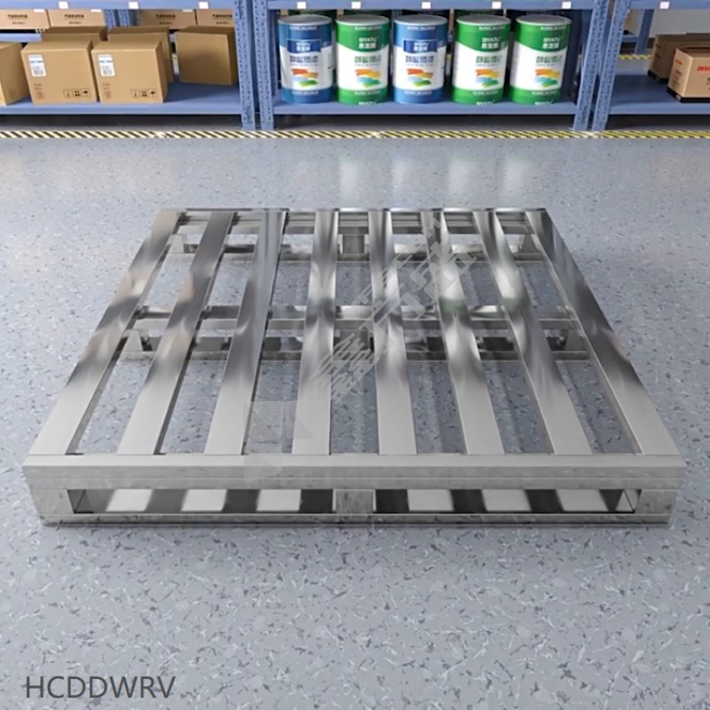 HCDDWRV 叉车用不锈钢托盘 201不锈钢，长800*宽600*高125mm，承重1吨，四面进叉