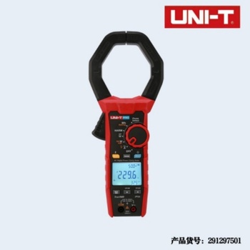 优利德 数字钳形功率计 291297501 显示位数/平均值/真有效值：有功/无功/视在功率/功率因素/相位角 钳口尺寸：85*75mm 交/直流电流：1000A交流有效值测量 频响：频率 /40次电压和电流谐波分析 交/直流电压:1000V交流有效值测量 电阻/电容:/ 温度