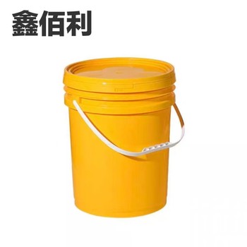 鑫佰利 消防桶 黄色塑料 20升带盖含贴纸.