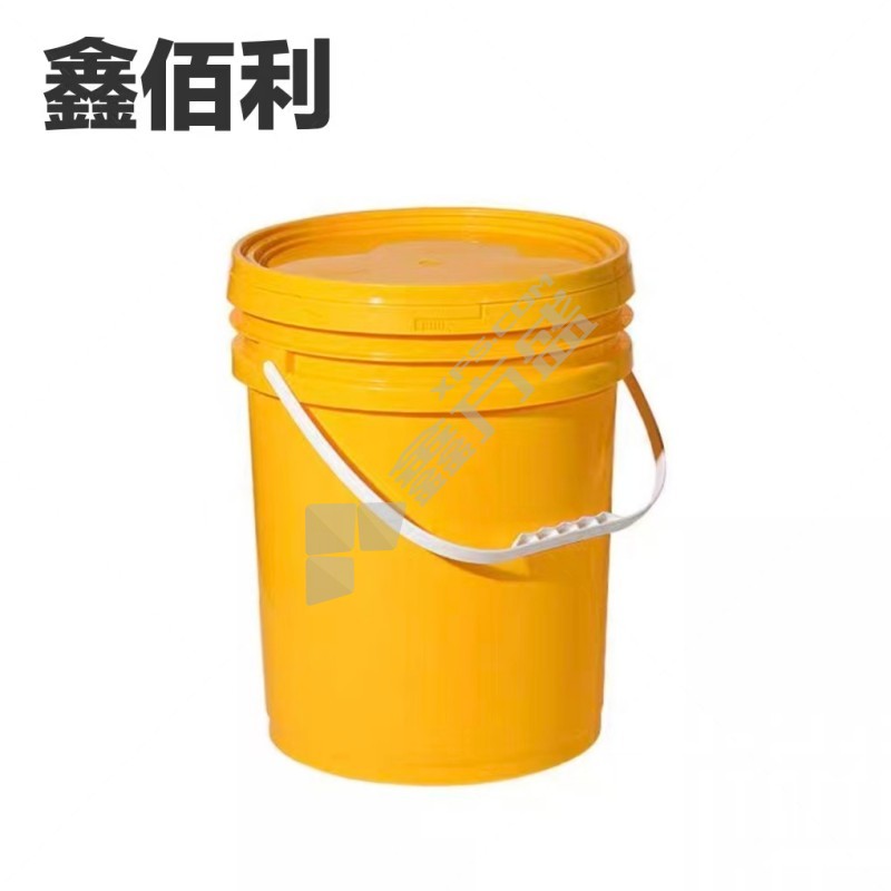 鑫佰利 消防桶 黄色塑料 20升带盖含贴纸.