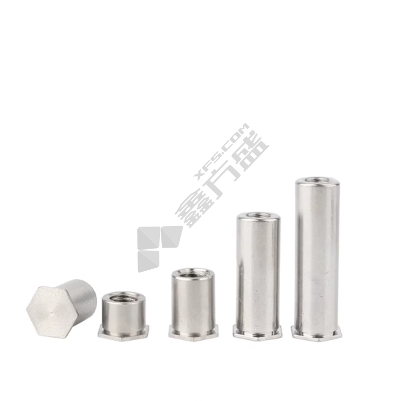 固万基 304不锈钢 盲孔压铆母柱 M3*3.5mm/6mm/BSOS