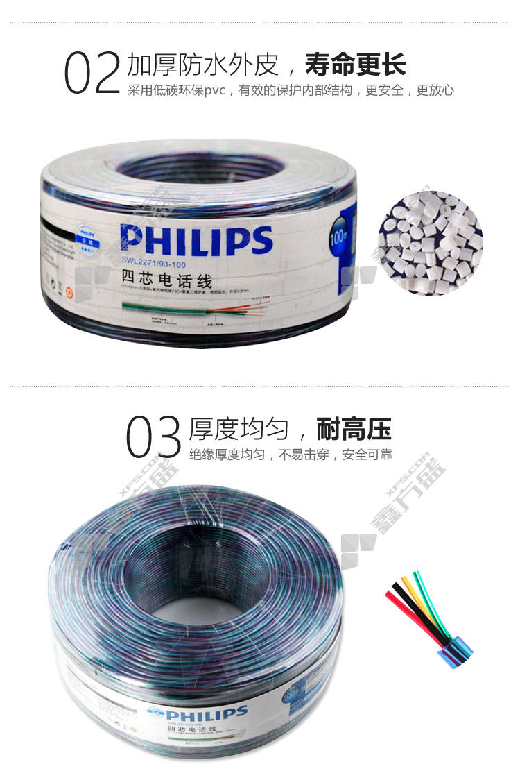 首页 电线电缆 弱电 音频线 飞利浦philips 电话线 swl2200/93 2芯*0.