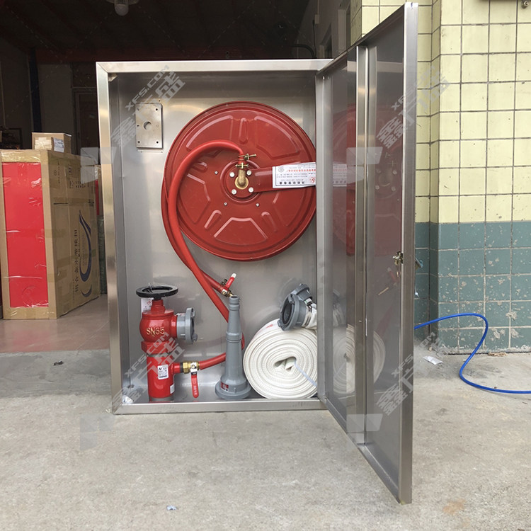 消防 消防器材 消火栓箱 大地 不锈钢消火栓箱 明装左开 本色 1800mm*