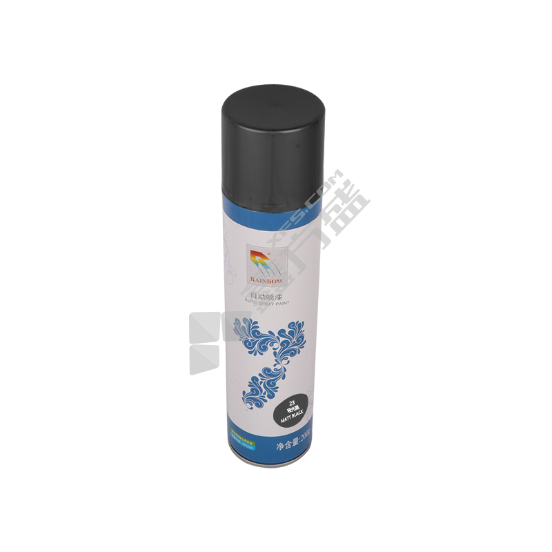 彩虹 自喷漆 200g 350ml 200g 哑光黑 4#