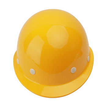 普达 盔式玻璃钢安全帽b-4 黄