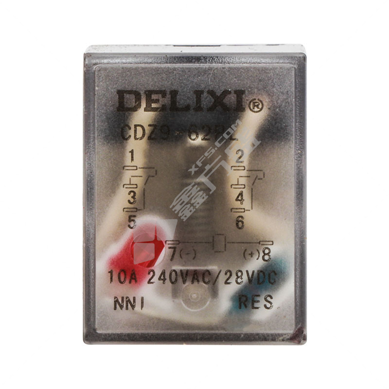 德力西DELIXI 小型电磁继电器CDZ962PLAC220 CDZ9-62PL （带灯）AC220V
