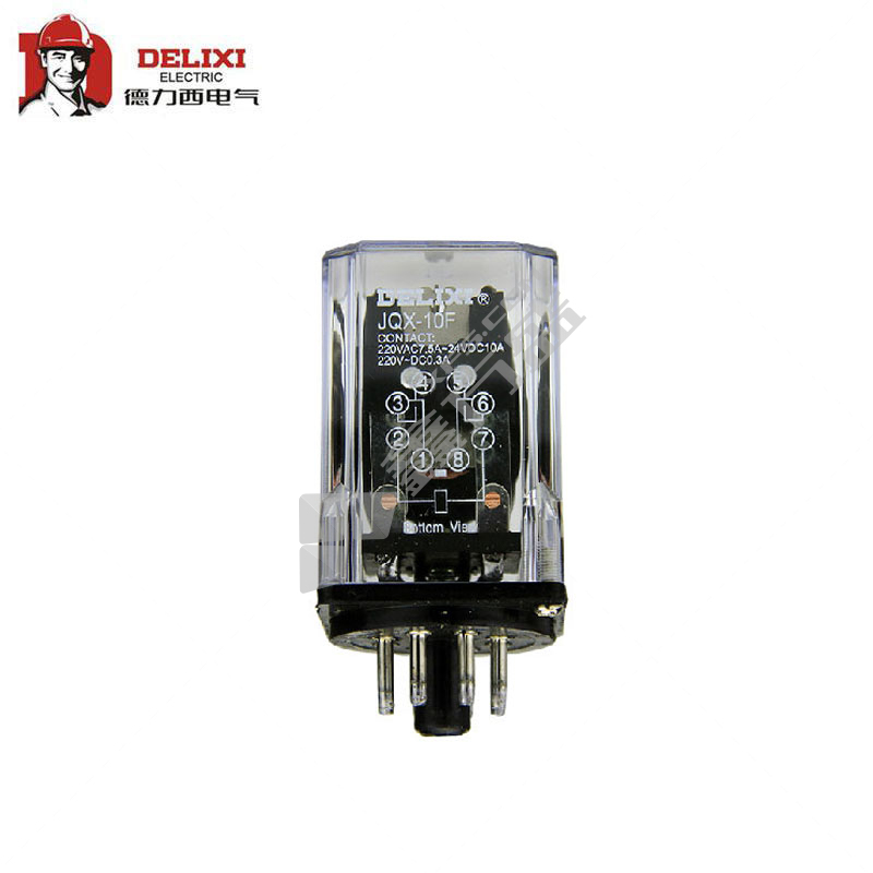 德力西DELIXI 小型電磁繼電器JQX-10FAC220V JQX-10F 3Z AC220V