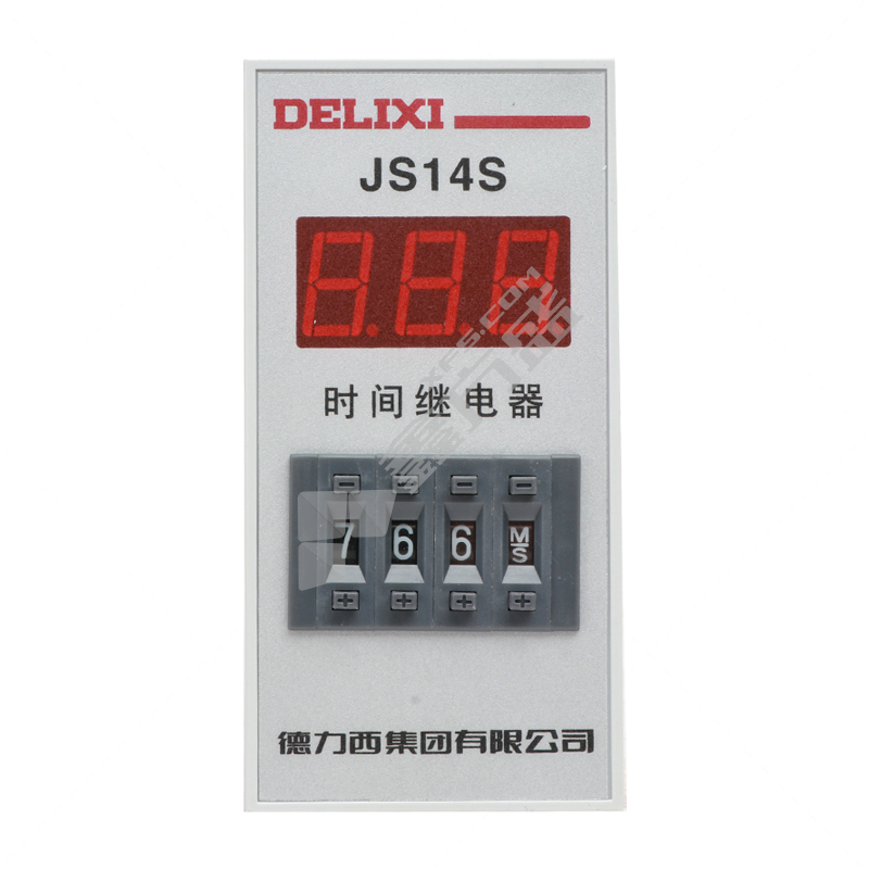 德力西DELIXI 时间继电器JS14A型AC220V JS14A  12-120S AC220V