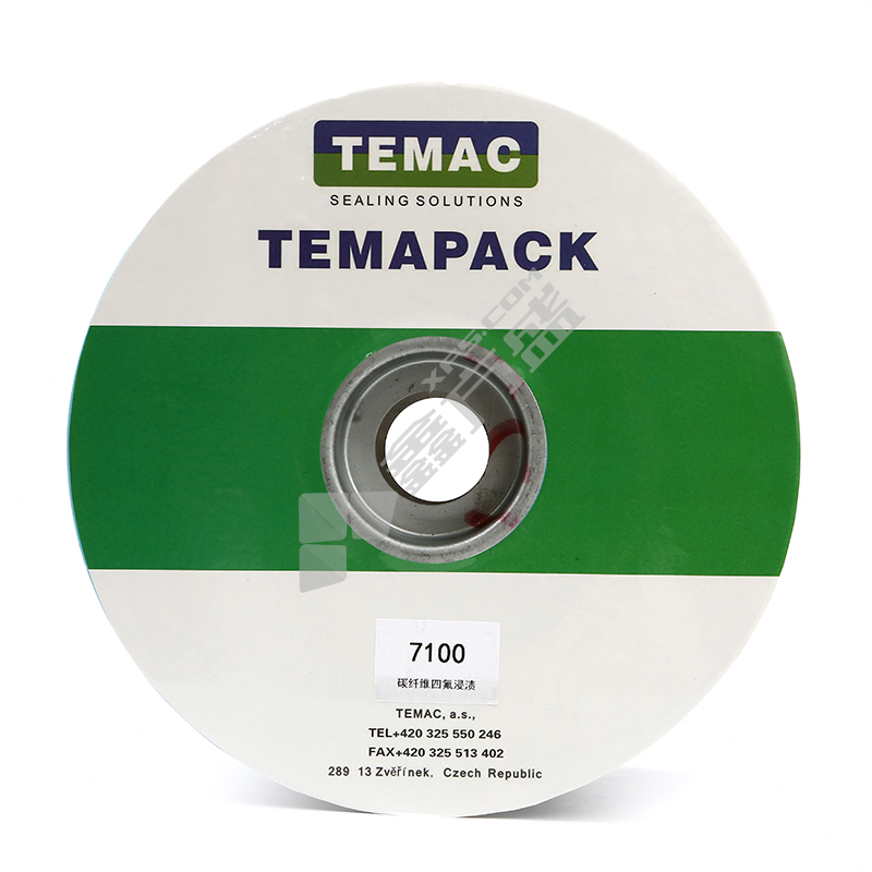 太美/TEMAC 碳纤维盘根7100 5kg 四氟浸渍 7100,20*20mm 5KG/卷