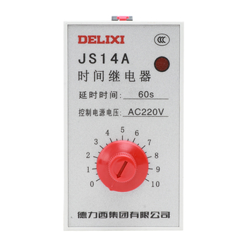 德力西DELIXI 时间继电器JS14A型AC220V JS14A  6-60S AC220V