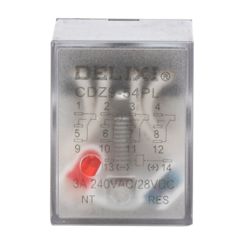 德力西DELIXI 小型电磁继电器CDZ9-54PL240V CDZ9-54PL（带灯） AC220-240V