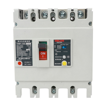 德力西DELIXI 塑壳漏电断路器CDM1L225L4300 CDM1L-225L/4300A 225A 100-300-500mA