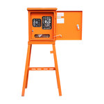 太安达 100A二层门塑壳30#开关箱 400*450*200mm 支架80cm 100A 380V