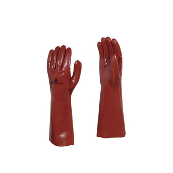 代尔塔 201402 PVC防化手套 10码 红色 PVC