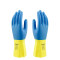 代尔塔 201330 乳胶防化手套 201330 9码 蓝黄色 乳胶