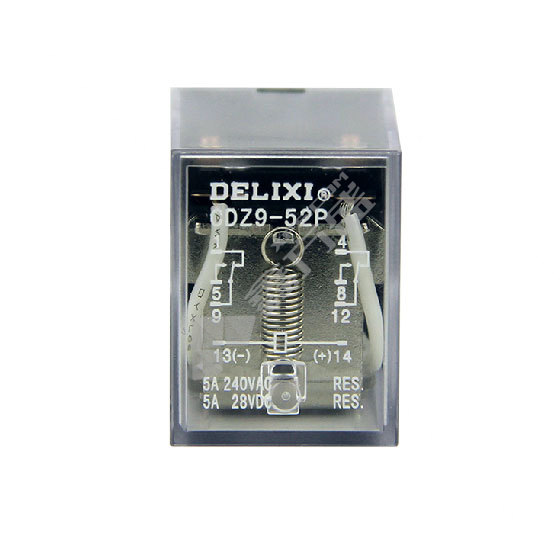 德力西DELIXI 小型电磁继电器CDZ952PLAC12V CDZ9-52PL (带灯）AC12V