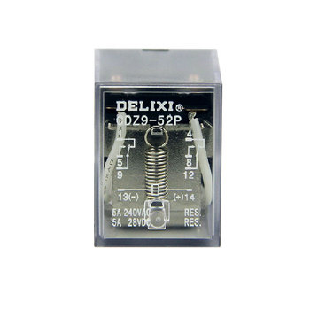 德力西DELIXI 小型电磁继电器CDZ952PL240 CDZ9-52PL AC220-240V