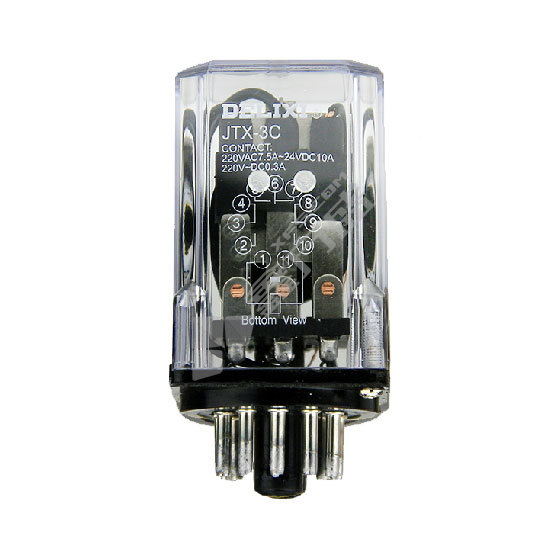 德力西DELIXI 小型電磁繼電器JTX/3C型DC24V JTX 3C DC24V