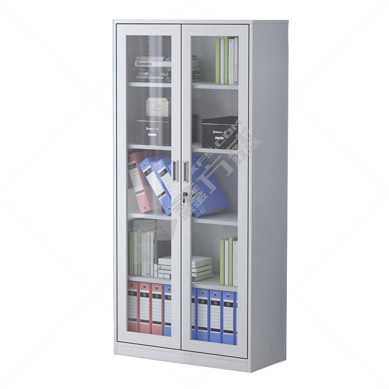 铁制 通玻铁皮文件柜 塑后850*390*1850mm 0.45mm 本色