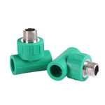 日丰 绿色 PPR外牙三通 25*1/2