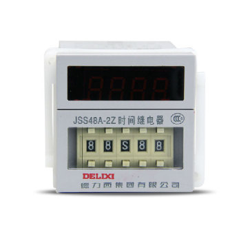 德力西DELIXI 时间继电器JSS48A2Z型AC220V JSS48A-2Z  0.01S-99H99M  AC220V
