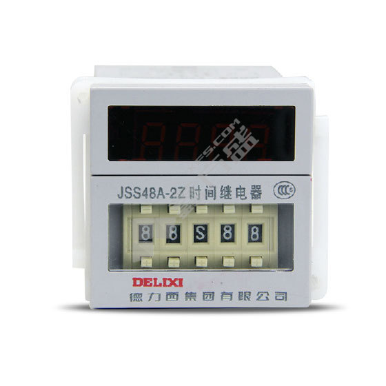 德力西DELIXI 时间继电器JSS48A2Z型AC220V JSS48A-2Z  0.01S-99H99M  AC220V
