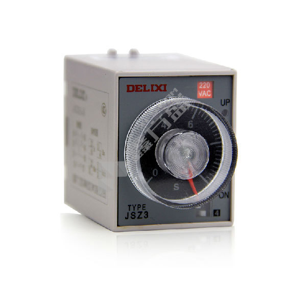 德力西DELIXI 时间继电器JSZ3Y型AC220V JSZ3Y  5-60S  AC  220V