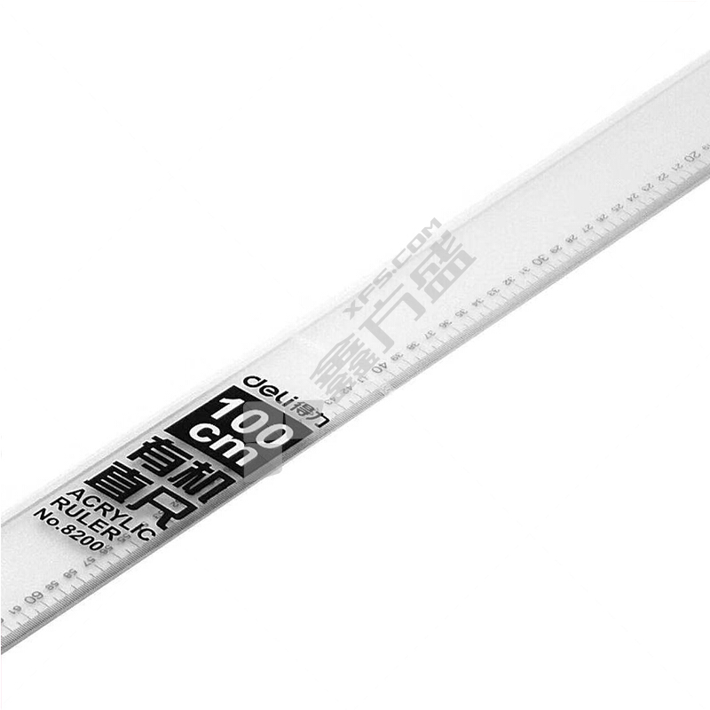 得力 8200 有机直尺 100cm 透明