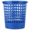 得力deli 耐用圆形纸篓 5L 230*250mm 蓝色 圆形