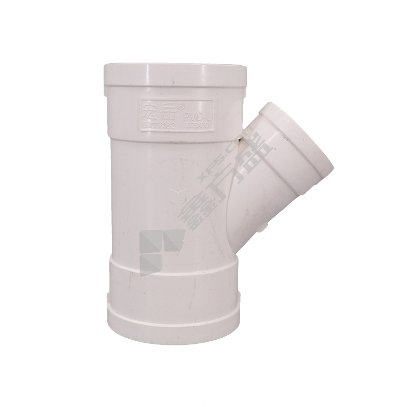 联塑 PVC45°异径斜三通 手工焊接 400*315 白色