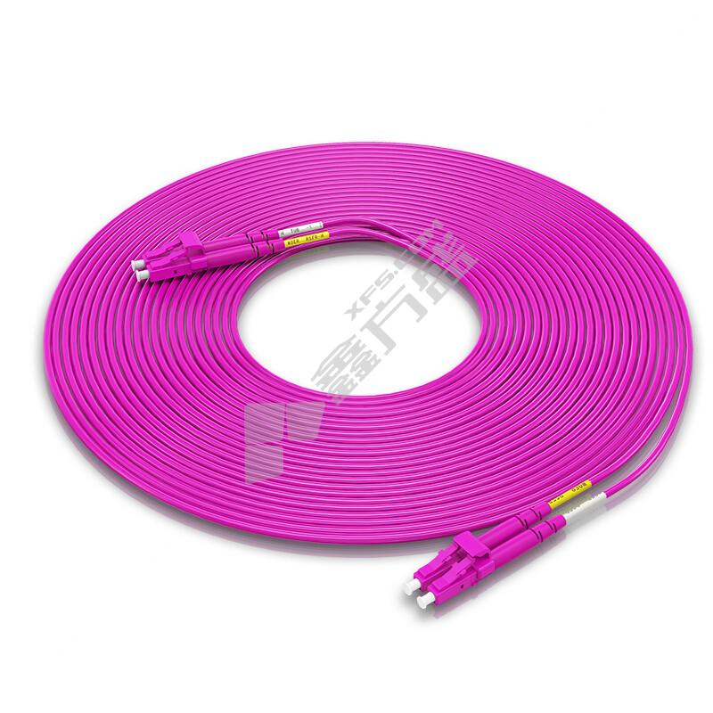 胜为shengwei LC-LC多模双芯OM4光纤跳线 紫色FLLO-2100 10米