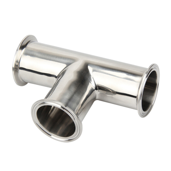 锐阁 304不锈钢卫生级镜面快装三通 K50.5-φ25*1.5