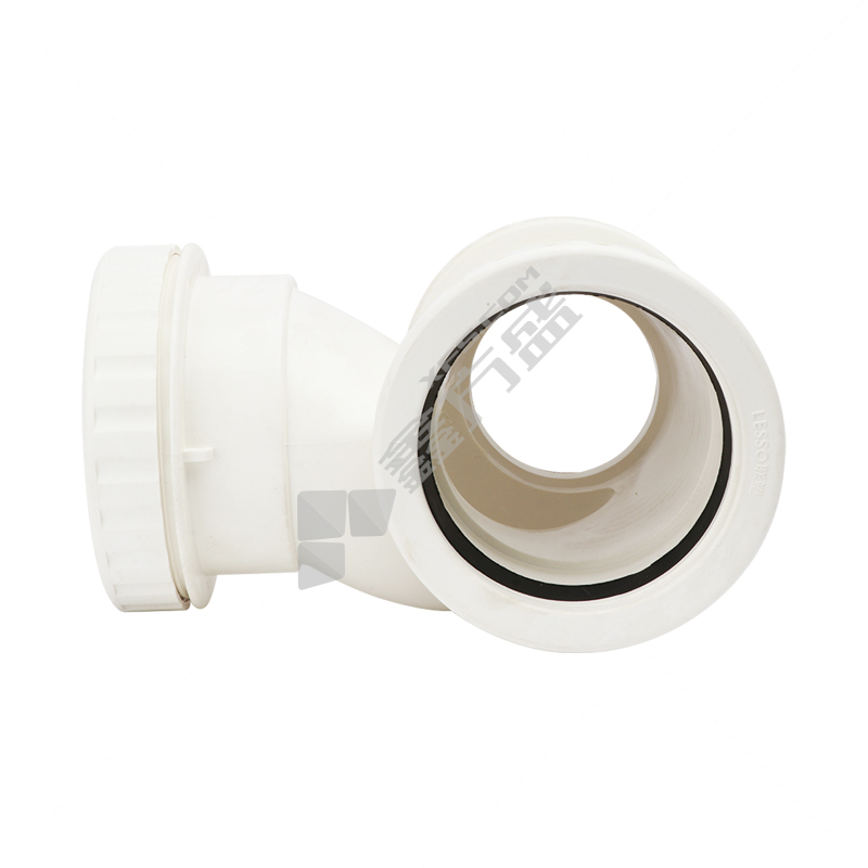 联塑 PVC45°消音斜三通 75 白色