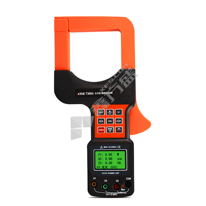 胜利仪器 大口径三相钳形功率计 VICTOR 7300