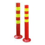 PE750弹力柱 警示柱 覆反光膜 750*80*200mm 红黄 红柱黄色